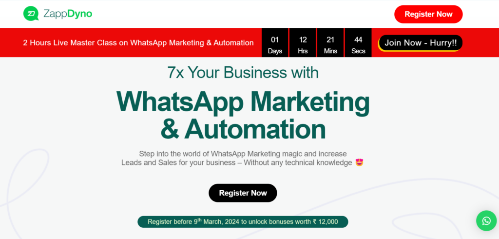 WhatsApp Marketing and Automation: ZappDyno Masterclass Review 6 WhatsApp Marketing